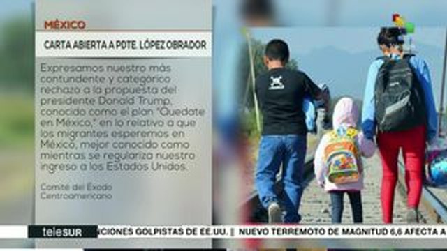 México: migrantes centroamericanos rechazan plan migratorio de Trump