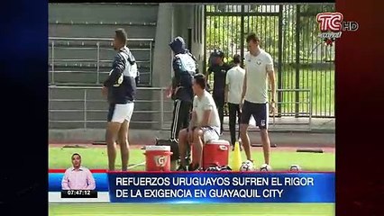 Refuerzos uruguayos sufren el rigor de la exigencia en Guayaquil City