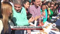 Saltillo rompe Récord Guiness con Rosca de Reyes de 2 km