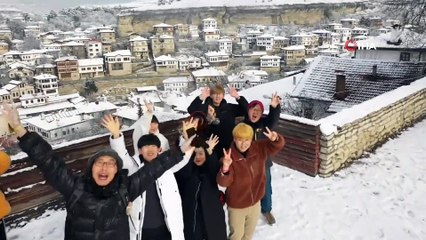 Safranbolu’da Kar Sonrası Kartpostallık Görüntüler Oluştu