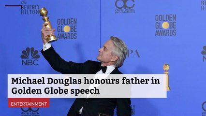 Michael Douglas Praises His Dad In Golden Globes Speech