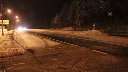 Bolu Dağı'nda Kar Yağışı Başladı