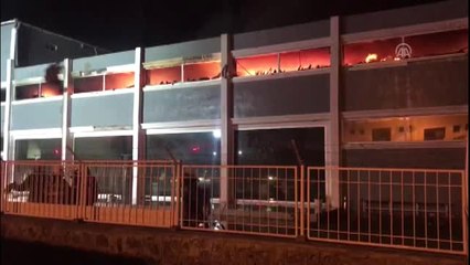 Bornova'da Fabrika Yangını