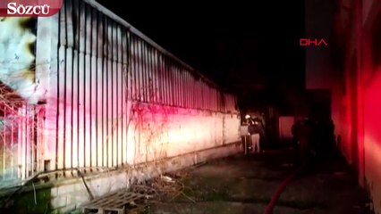 İzmir’de fabrika yangını