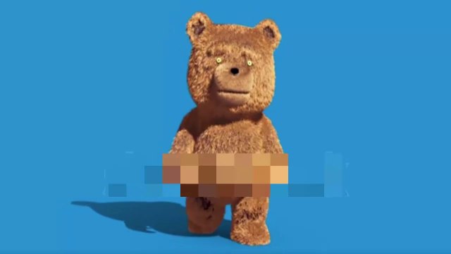 Teddy Bear Real Fur Dance Blue Screen Loop 3D Renderings Animations