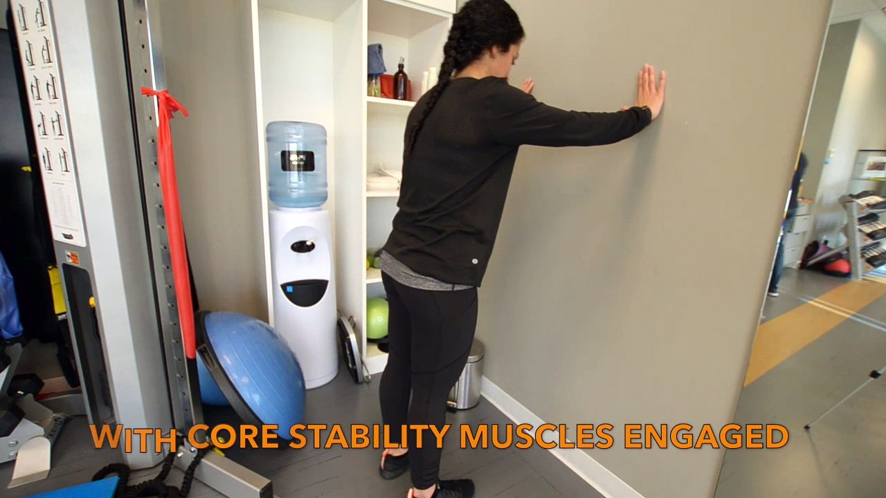 Anterior Hip Pain & Weakness - Wall Push Up Knee Highs