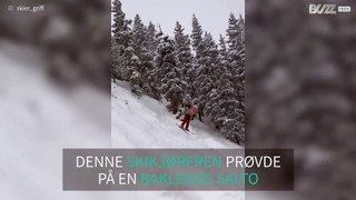 Baklengs salto på ski kan ende dårlig