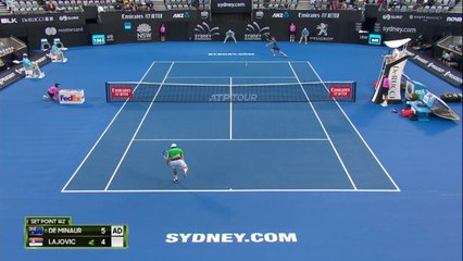Sydney - À domicile, De Minaur réussit ses débuts contre Lajovic