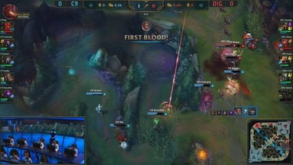 C9 vs DIG - Week 9 Day 1 Match Highlights (Spring 2017)