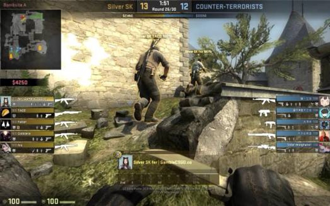 SK fer Cobble 1v5 spray control!