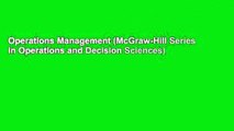 Operations Management (McGraw-Hill Series in Operations and Decision Sciences)