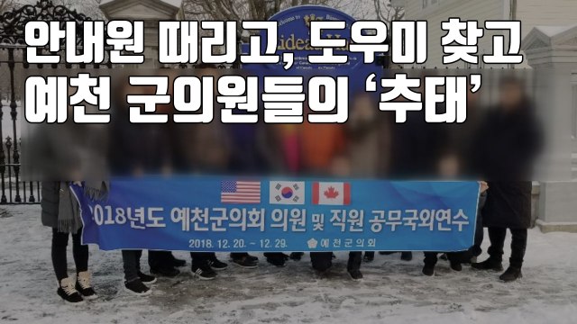 [자막뉴스] 안내원 때리고, 도우미 찾고...예천 군의원들의 '추태' / YTN