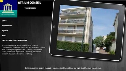 A vendre - Appartement - LA VARENNE SAINT HILAIRE (94210) - 2 pièces - 37m²