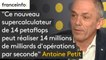"Ce nouveau supercalculateur de 14 petaflops peut réaliser 14 millions de milliards d'opérations par seconde", s'enthousiasme le président du CNRS