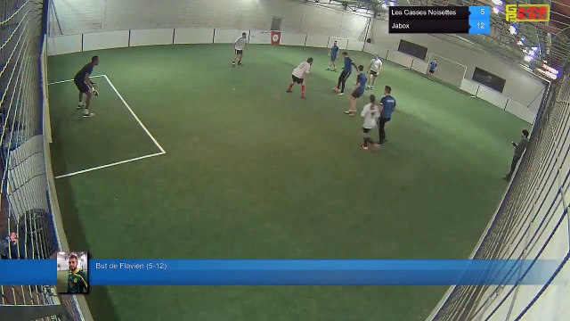 But de Flavien (5-12) - Les Casses Noisettes Vs Jabox - 07/01/19 21:00 - LIGUE 5