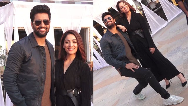 Yami Gautam & Vicky Kaushal look STYLISH during URI Promotions; Watch video | Boldsky
