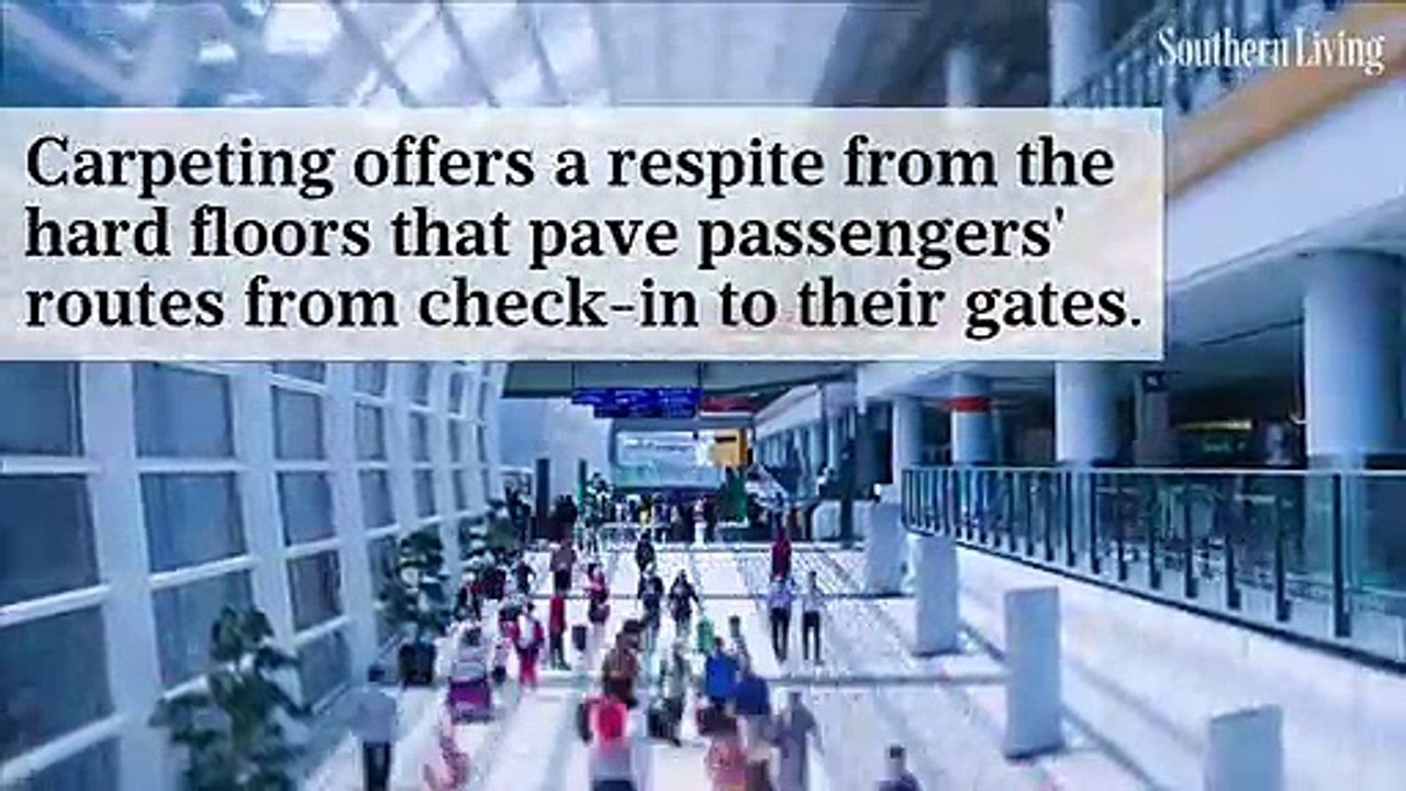 Why do airport gates have carpeting?