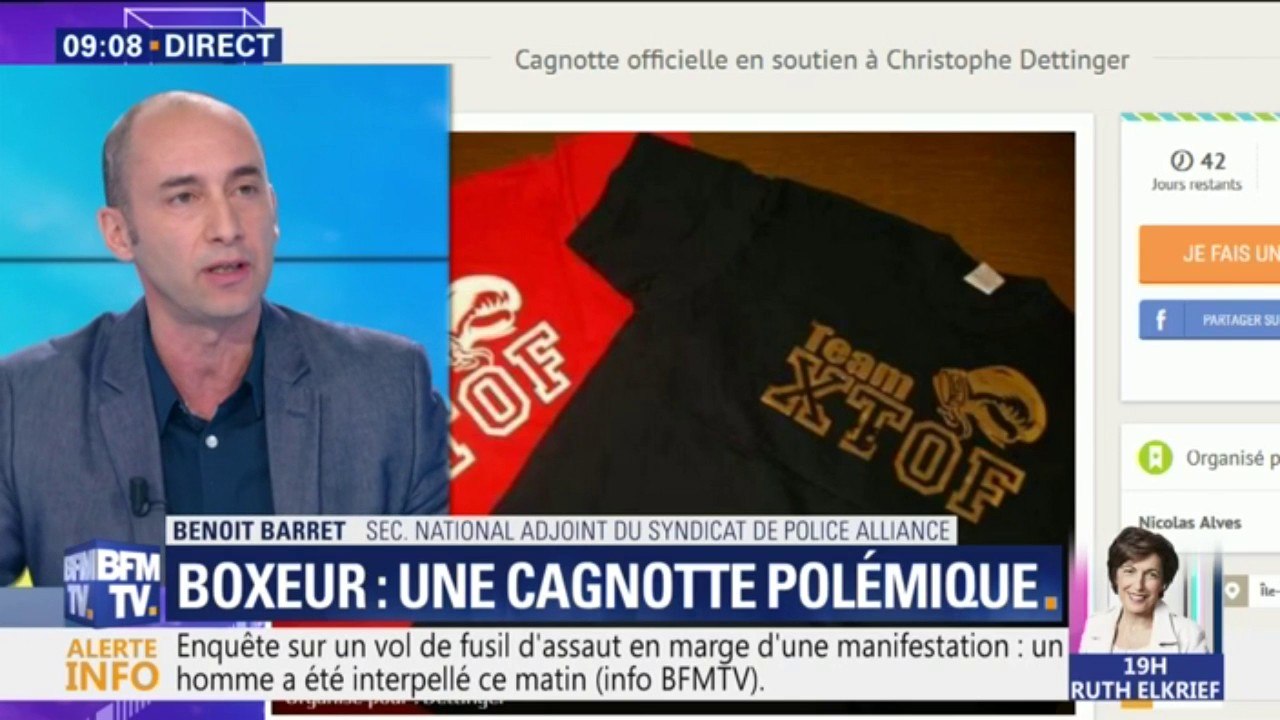 "C'est une prime à casser du flic." Le syndicat Police Alliance demande le retrait de la cagnotte en soutien au boxeur