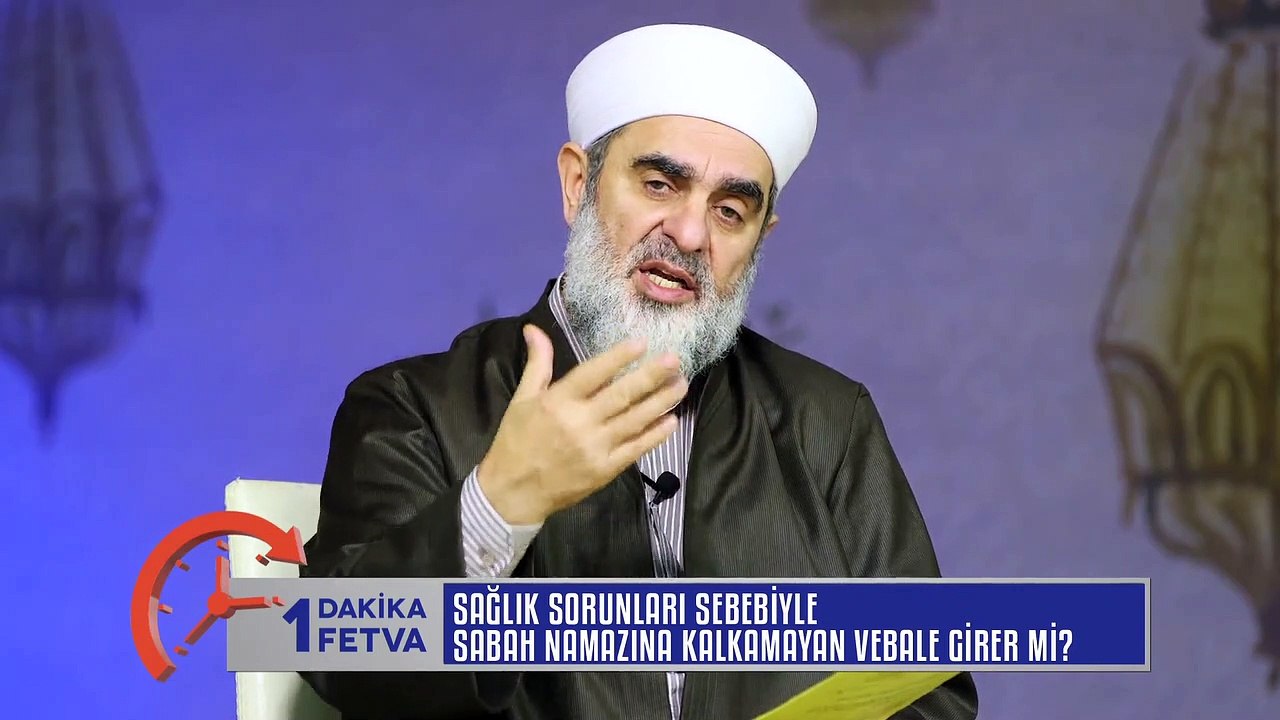 723) Sağlık sorunları sebebiyle sabah namazına kalkamayan vebale girer mi? / Birfetva