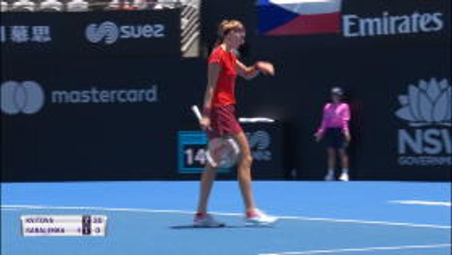 WTA Sydney International: Kvitova starts title bid with win