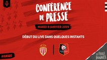 1/4 Coupe de la Ligue : Monaco / Stade Rennais F.C. : Conférence de presse