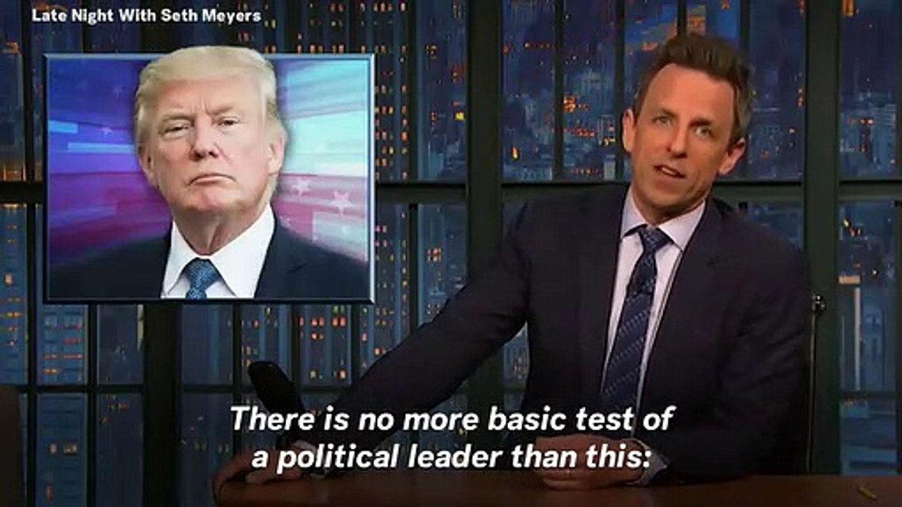 Donald Trump Is 'Like A Stoner Working At A Pizza Place' Says Seth Meyers