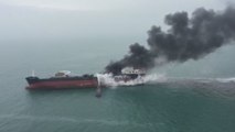 Al menos 1 muerto y 2 desaparecidos por incendio de un petrolero en Hong Kong