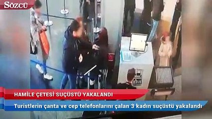 Hamile çetesi suçüstü yakalandı