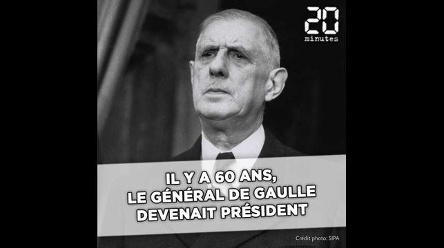 Le 8 janvier 1959, le général de Gaulle devenait président