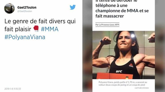 Il tente de voler le portable d’une championne de MMA, elle répond « sportivement »