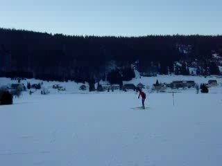Ski à Bois d'Amont en soirée    Bruno