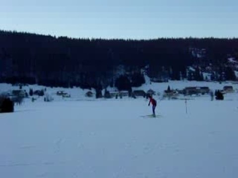 Ski à Bois d'Amont en soirée Bruno