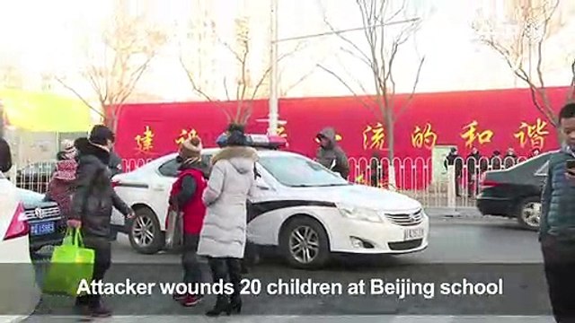 Attacker wounds 20 children at Beijing school