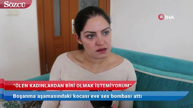 Boşanma aşamasındaki kocası eve ses bombası attı