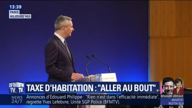 Bruno Le Maire veut aller au bout de la suppression de la taxe d'habitation