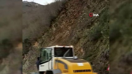 Giresun'da heyelan işte böyle geldi