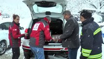 Bolu Dağı'nda sürücülerin yardımına Türk Kızılay koştu - DÜZCE