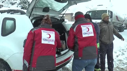 Bolu Dağı'nda Sürücülerin Yardımına Türk Kızılay Koştu - Düzce