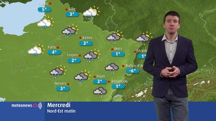 La météo du mercredi 9 janvier en Lorraine et Franche-Comté