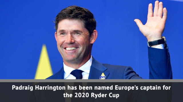 Harrington announced as European Ryder Cup captain