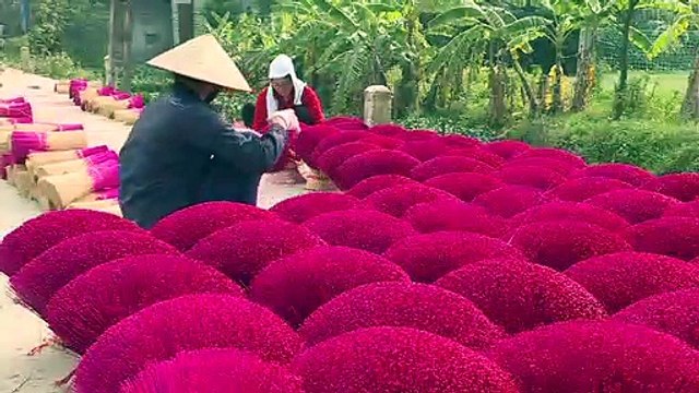 Au Vietnam, un village d'encens se prépare aux fêtes du Têt
