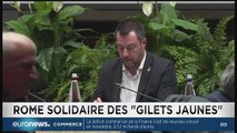 Matteo Salvini apporte son soutien aux Gilets Jaunes et flingue Macron ! (Euronews, 080119, 14h02)