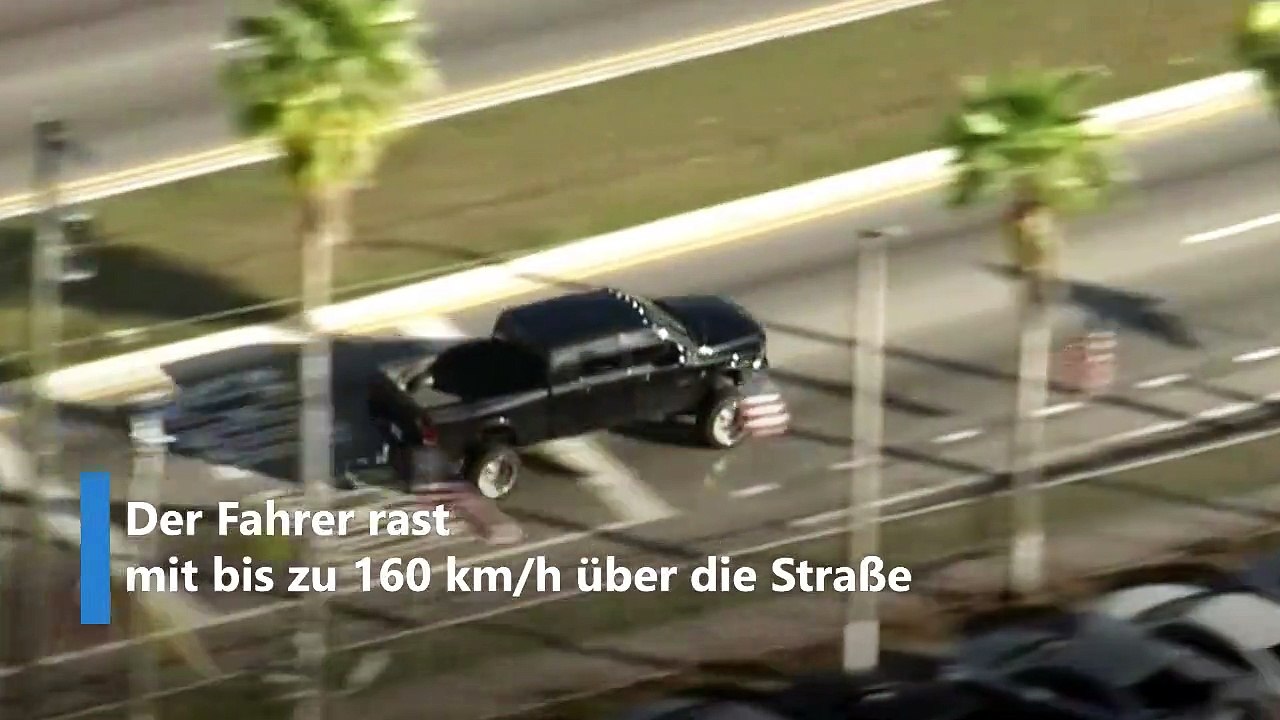 Wilde Verfolgungsjagd endet mit Crash