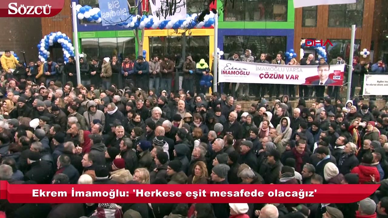 İmamoğlu’ndan miting gibi açılış