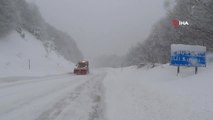 Kütahya Domaniç'te Kar Yağışı, Sis ve Buzlanma- Yüksek Kesimlerde Kar Kalınlığı 1,5 Metreye Ulaştı