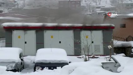 Şırnak'ta elektrik trafosunda yangın çıktı