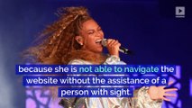 Beyoncé's Company Is Being Sued By a Blind Woman Over Website Accessibility