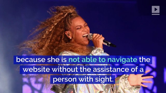 Beyoncé's Company Is Being Sued By a Blind Woman Over Website Accessibility