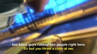 Restaurant manager throws chair at customer