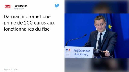 Prélèvement à la source. Gérald Darmanin annonce une prime de 200 € pour 40 000 fonctionnaires